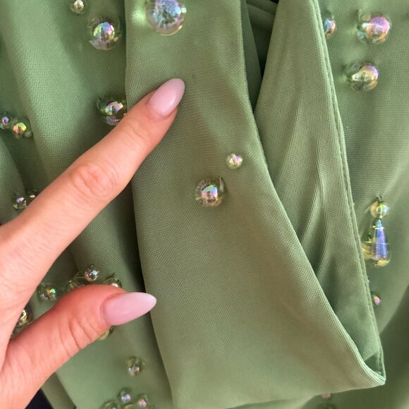 Cult Gaia Issey Dress in Green Calla Lilly - Picture 7 of 10